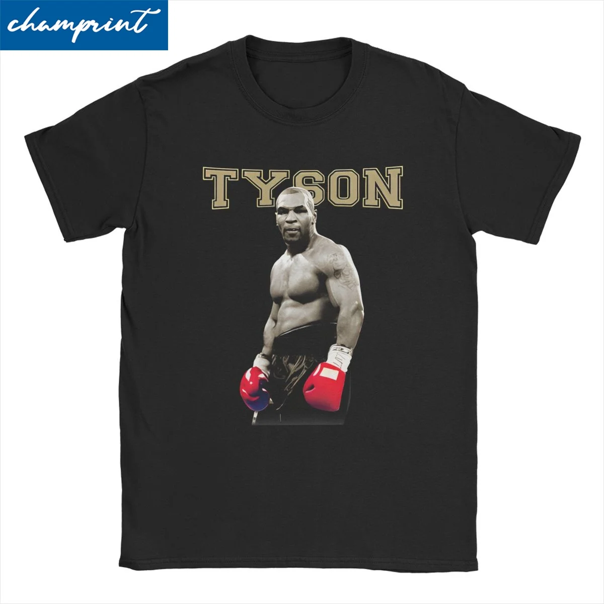 Mike Tyson Boxer Men Women T Shirt Boxing Gym Crazy Tee Shirt Short Sleeve Round Neck T-Shirts 100% Cotton Summer Tops