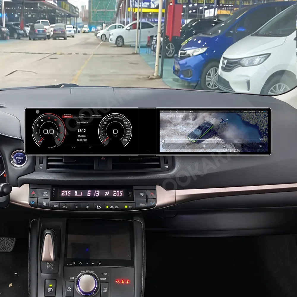 Qualcomm Android 13 Radio For Lexus CT 200 2011-2018 Dual Screen GPS Multimedia Navigation Stereo Receiver player IPS Head Unit