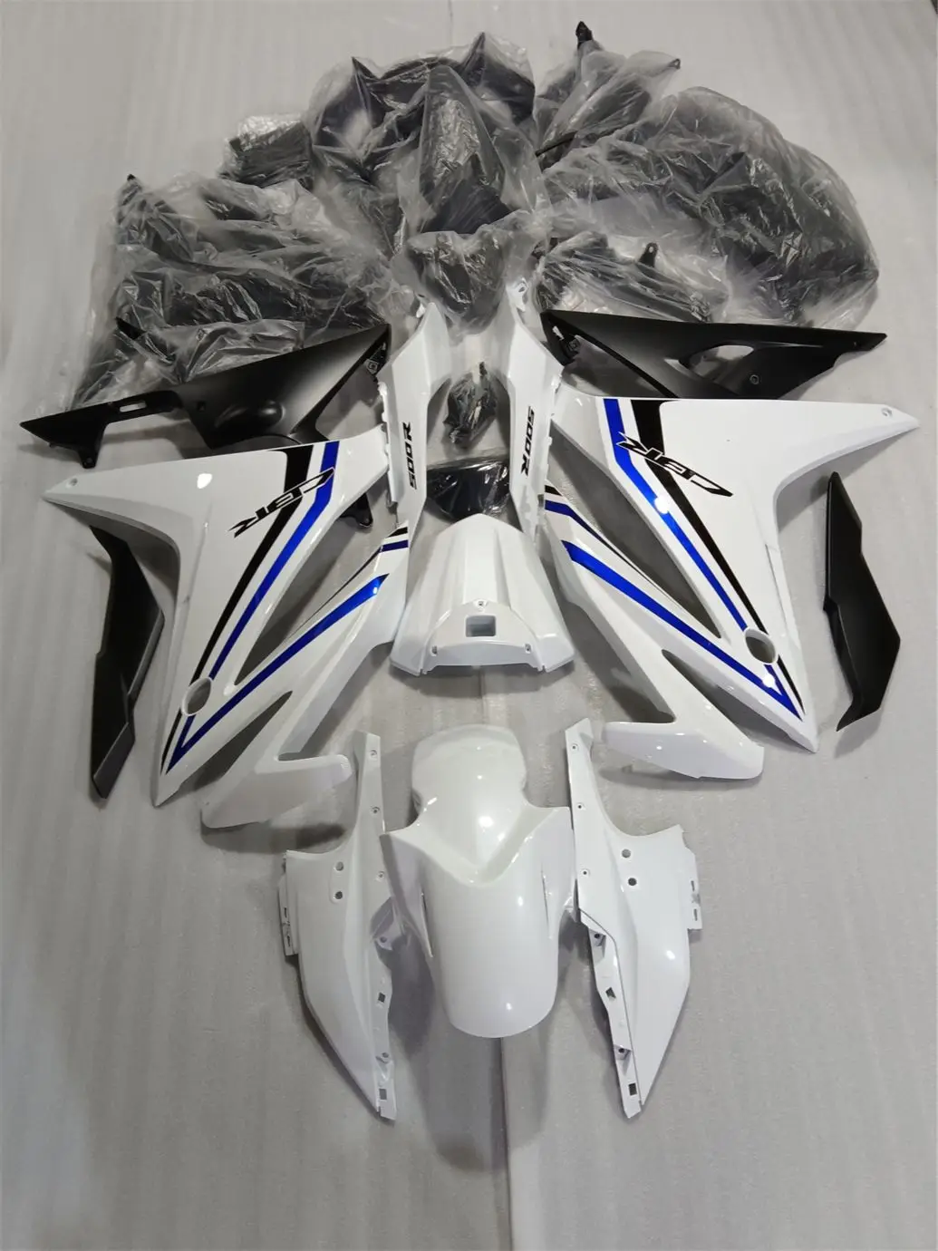 Motorcycle Fairing Kit Suitable for CBR500RR 16-18 years CBR500 2016 2017 2018 Fairing Blue White