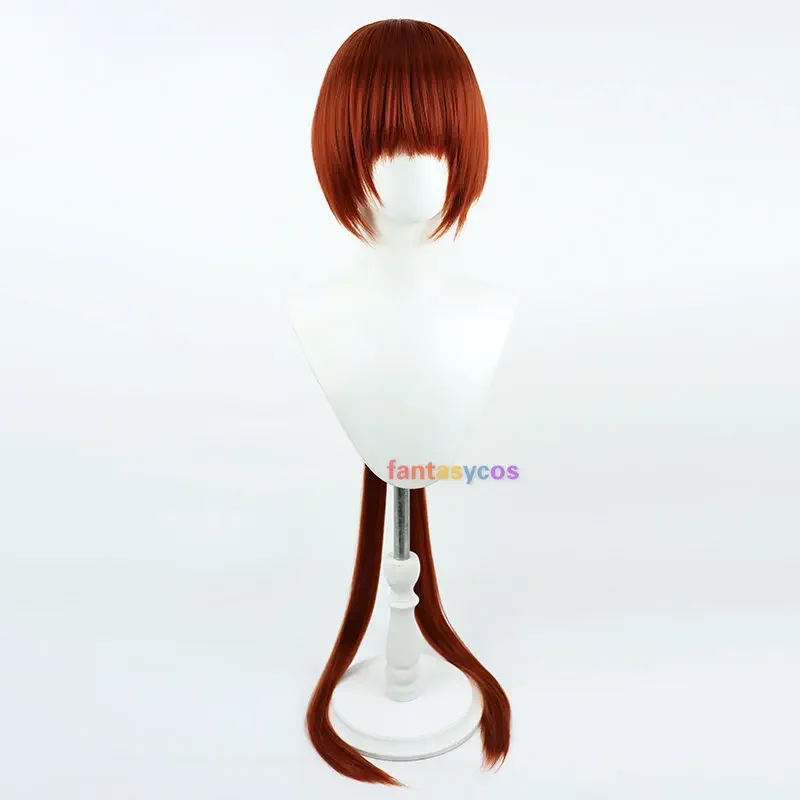 Game FIGHTERS KOF Shermie Cosplay Wig Long Heat Resistant Hair Halloween Role Play Party Costume Wigs 120cm + Free Wig Cap