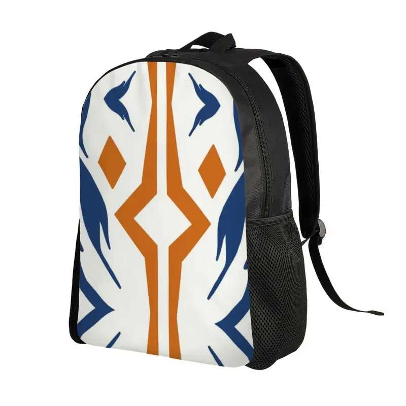 Personalizado Fulcro Ahsoka Tano Cosplay Mochila para Meninos e Meninas, Sci Fi, Tribal Wars, Escola, Sacos De Viagem De Faculdade, Bookbag Fits 15 "Laptop