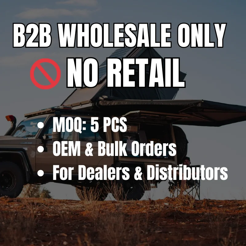 2025 Hot Sales B2B Overland Off Road Awning 4x4 Offroad LED Light Car Roof Side Shelter Vehicle SUV Car Side Awning for Camping