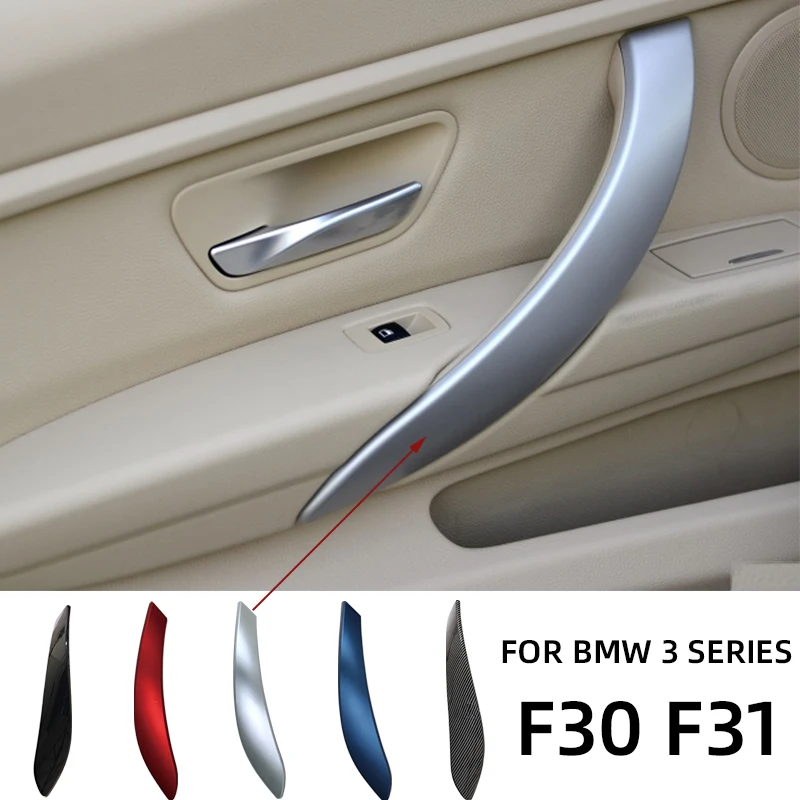 

Car Inner Handle Interior Door Panel Pull Trim Cover Beige Black left Right For BMW 3 series F30 F31 316d 318d 320i 325d 328 330