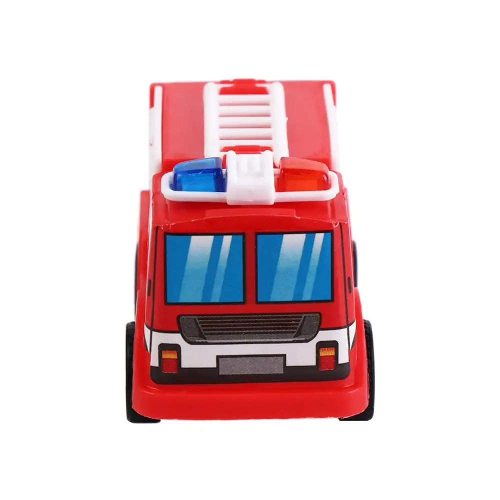 Funny Fire Truck Press and Go Car Toy Police Car Cute Inertia Car Toy Mobile Vehicle Montessori Pull Back Toy Car Kindergarten