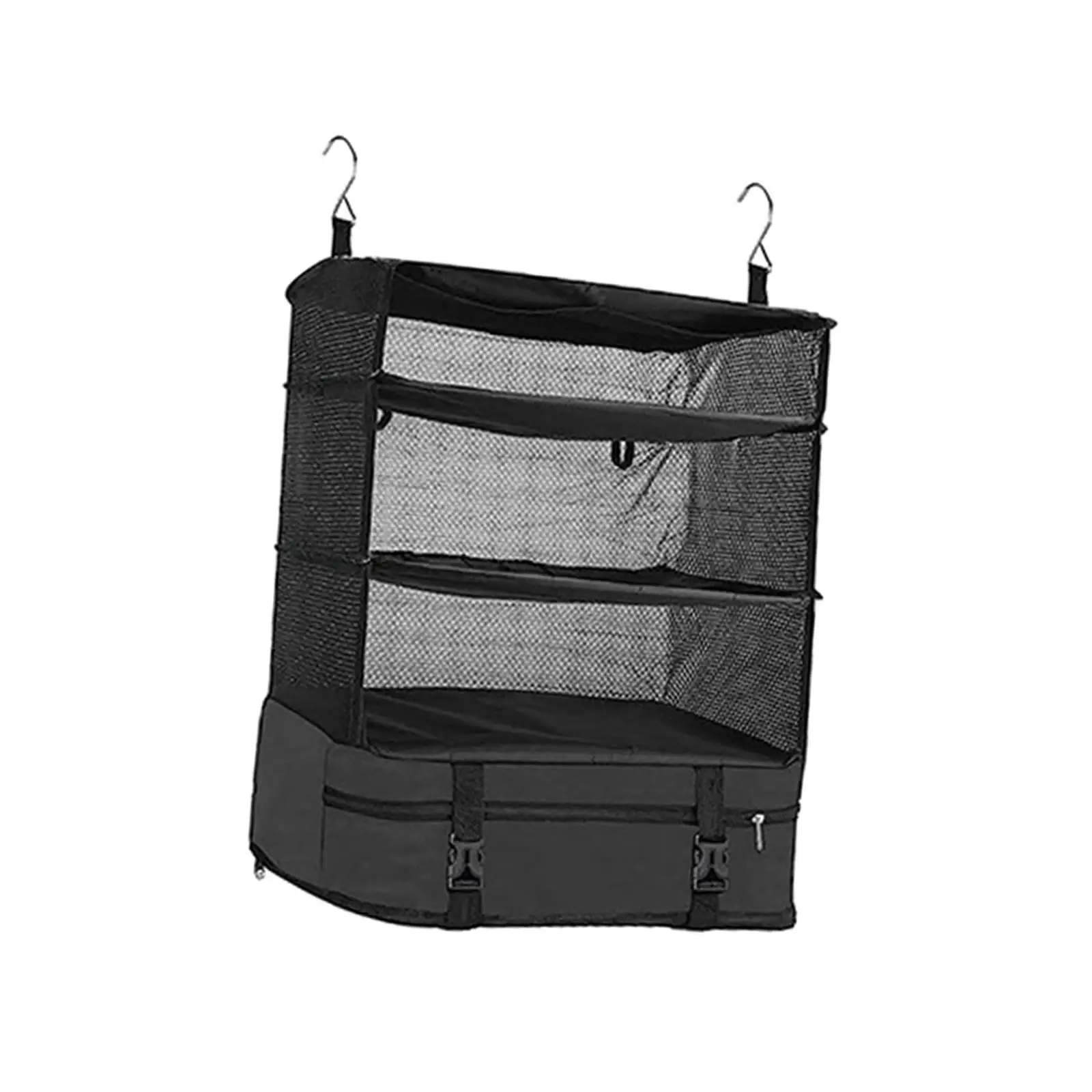 

Hanging Travel Garment Shelves 3 Layer Wardrobe Bag Carry on Luggage for Travel Essentials Space Saver Organizer Oxford