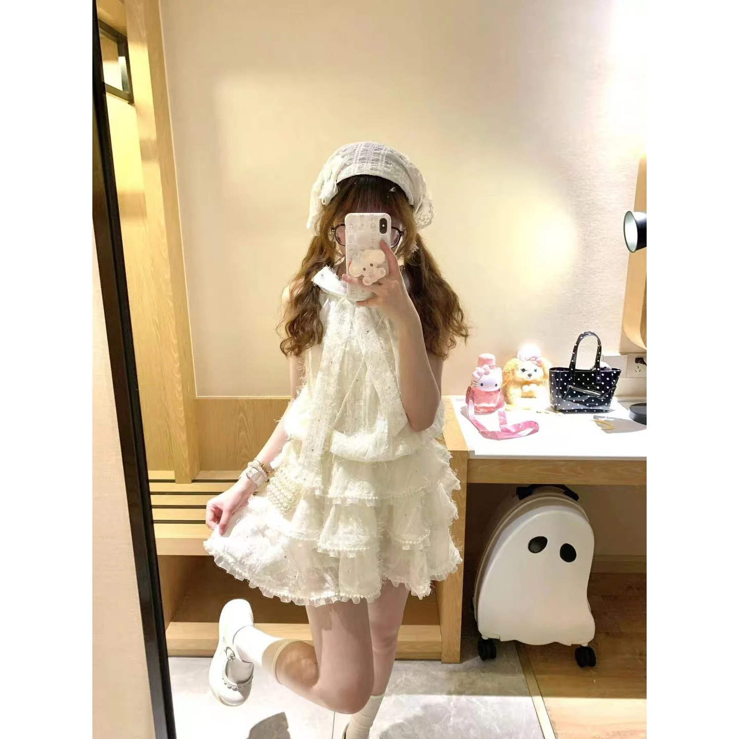 Summer Advanced Princess Cake Skirt Sweet Princess Style Extremely Beautiful Cute Girl Waist Inward Flared Skirt Women's Wear