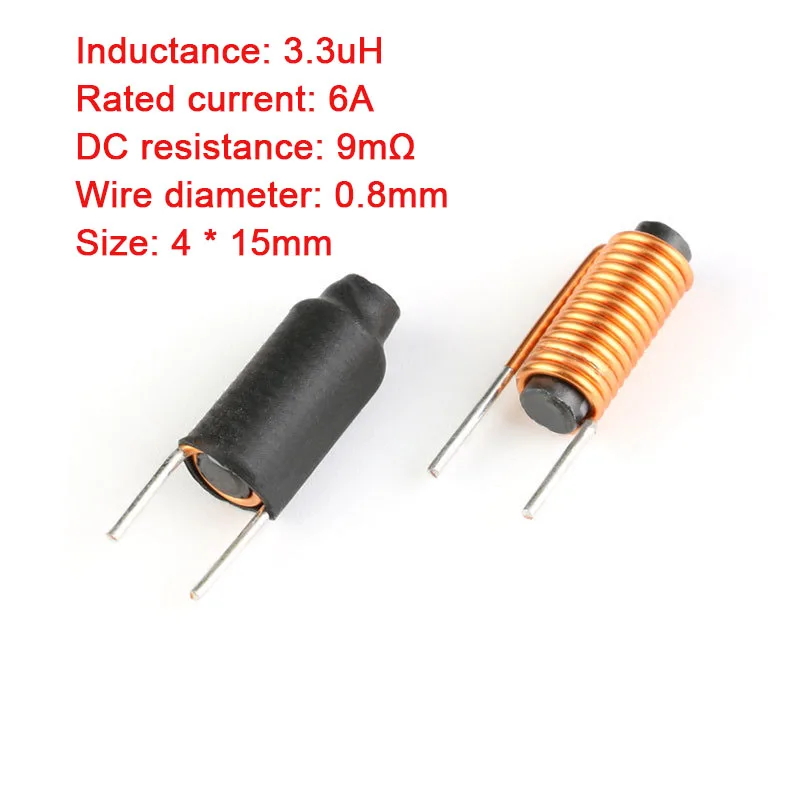 2pcs/1p Filter Inductor 22*14*8 2MH 0.1 Wire 14*9*5mm 10MH 2MH 5MH Common Mode Choke Inductor 4*15mm 3.3UH R Rod Inductance Coil