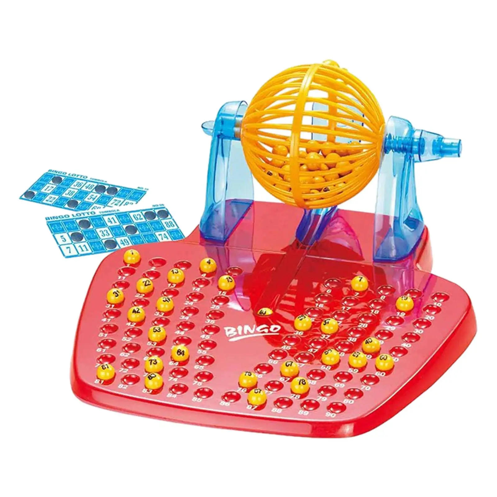 Bingo Lotto Game Portable Bingo Chips Bingo Machine Toy for Travel Party