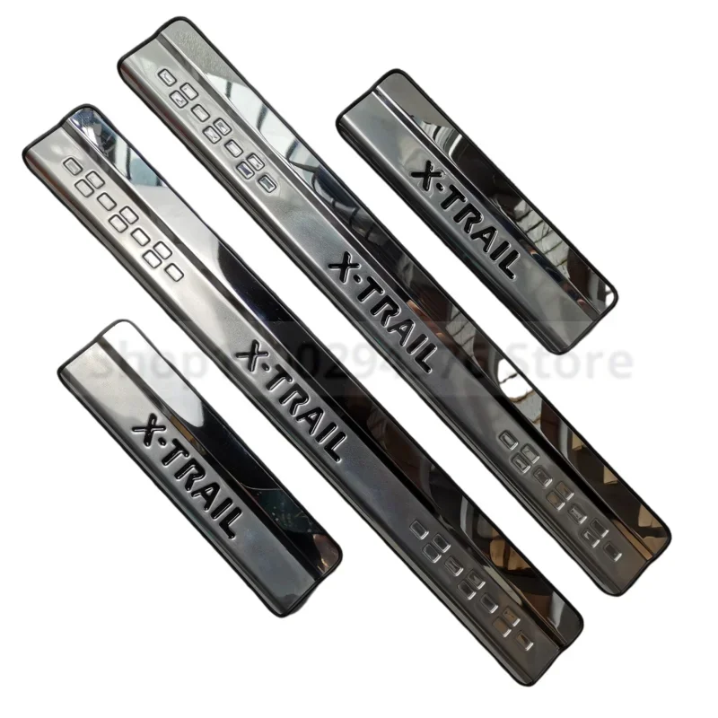 for 2014-2021 Nissan X-Trail X Trail XTrail T32 Stainless Steel Door Sill Scuff Plate Welcome Pedal Trim Car Styling Accessories