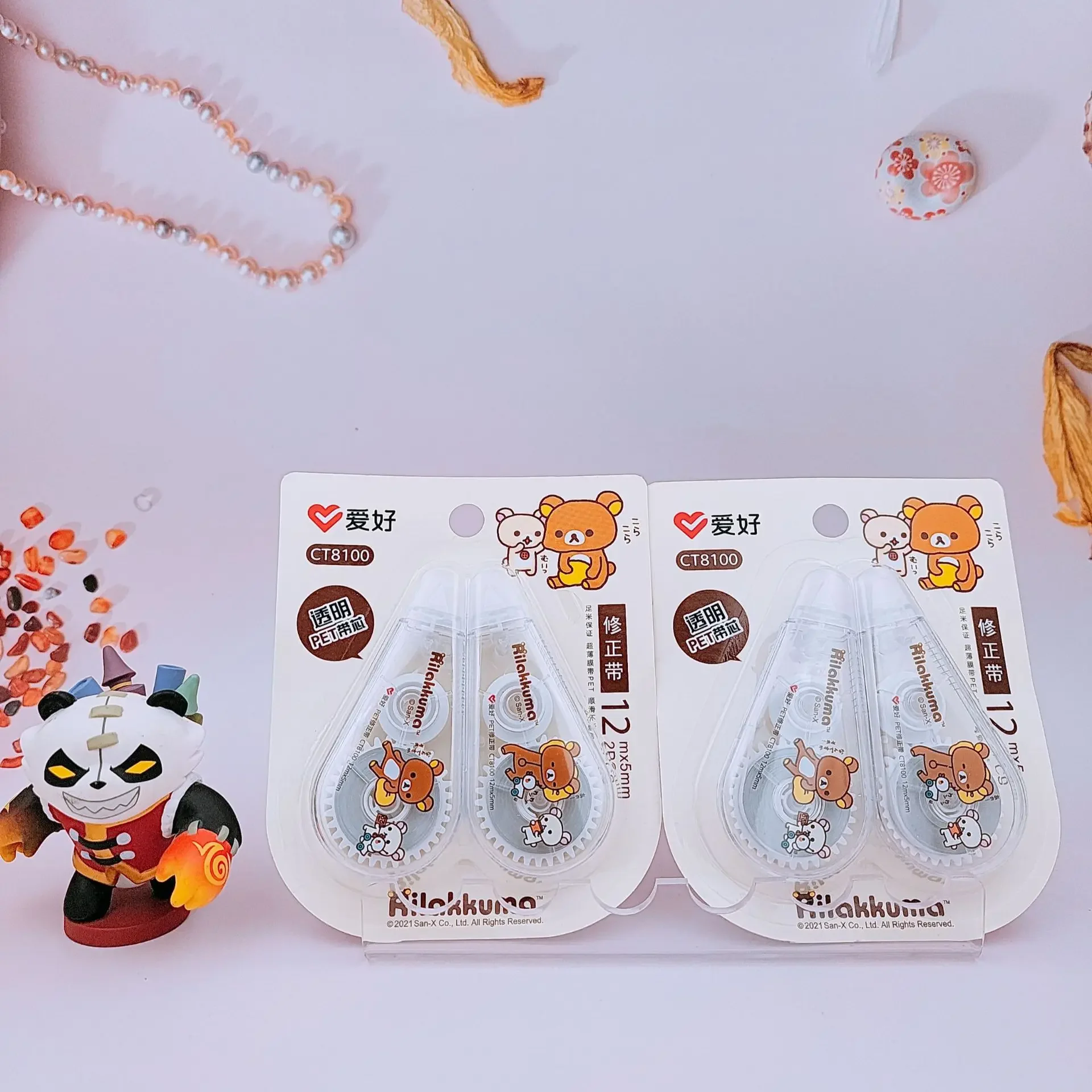 

AIHAO CT8100 Rilakkuma Correction Tape 12m*5mm Kawaii Corrector Promotional Gift Stationery Student School Office