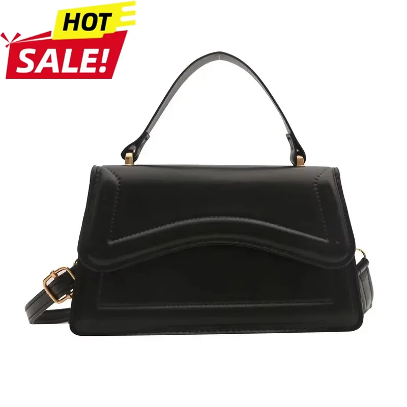 

High Quality PU Leather Handbag Purse Women's Bag Solid Color Shoulder Crossbody Bags Lady Messenger Small Tote for Women Girls