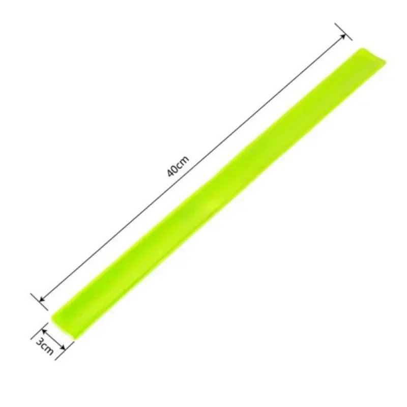 40*3cm fascia riflettente retrattile portatile utile cinturino riflettente all\'aperto notte lavoro sport sicurezza avvertimento fascia da braccio