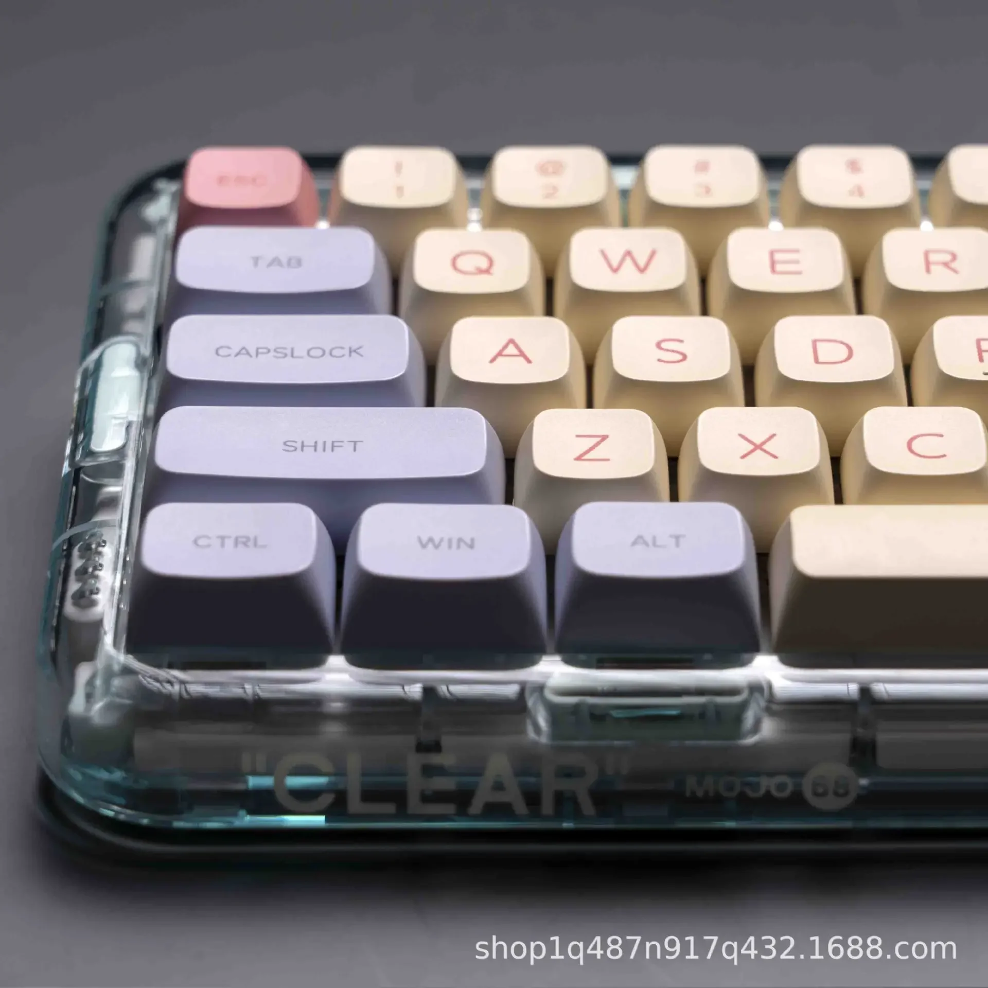 Marshmallow theme XDA height five-sided hot sublimation keycap contrasting color 128 keys girl cute style personality can be cus