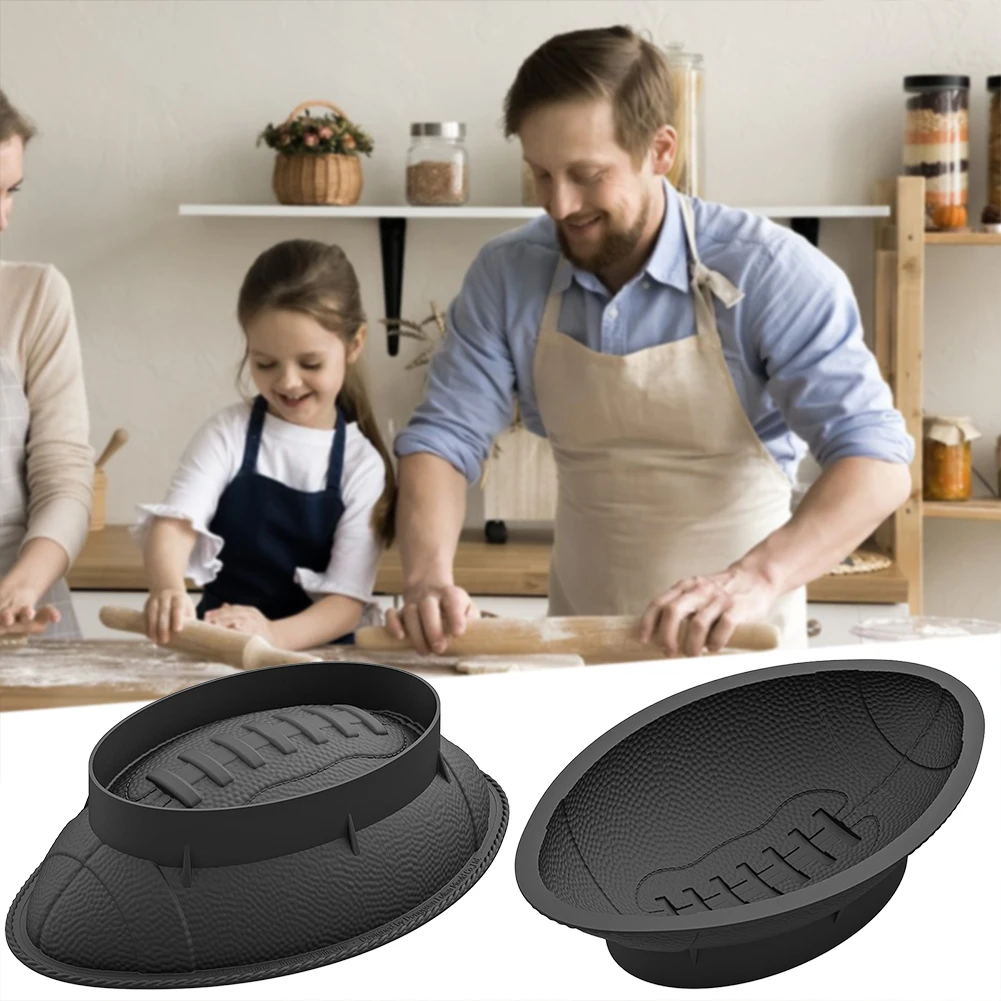 

Rugbys/American Football Tin Nonstick Food Grade Soft DIY Cake Bakeware For Baking Tool