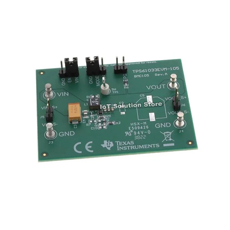 TPS61033EVM TPS61033 evaluation module for 5-V, 5-A boost converter with PG and PFM/PWM control