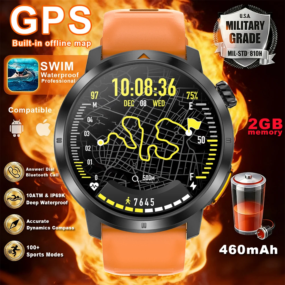 

Новые смарт-часы T-Rex3 Pro 2026 года с аккумулятором 560 мАч, GPS-трекером, водонепроницаемостью 5ATM, компасом, военными функциями и отслеживанием фитнеса для мужчин