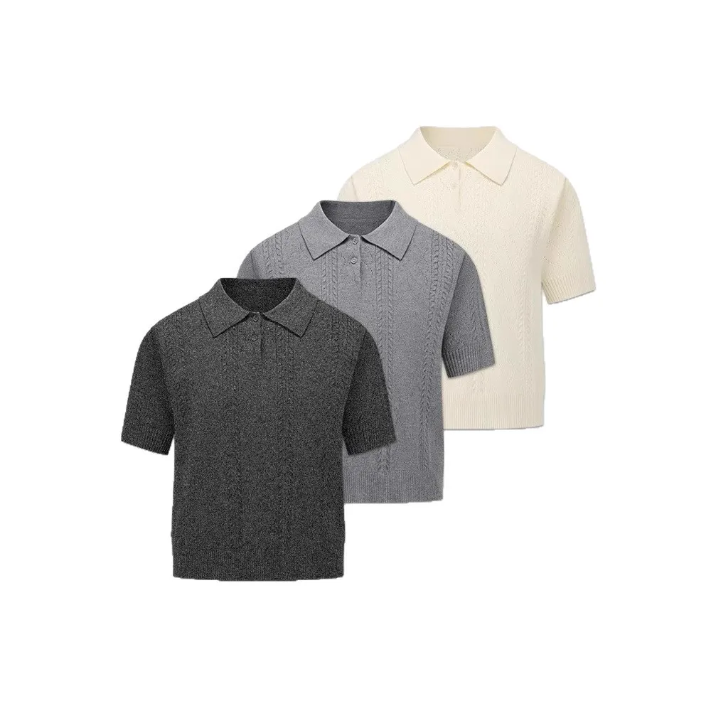 Polo Sweater Short-sleeved Men's Summer Thin High-end Old Money Style T-shirt Cleanfit Half-sleeve