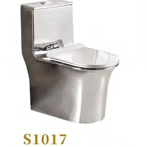 Gold toilet electroplated ceramic super swirl type water-saving deodorant luxury toilet color toilet