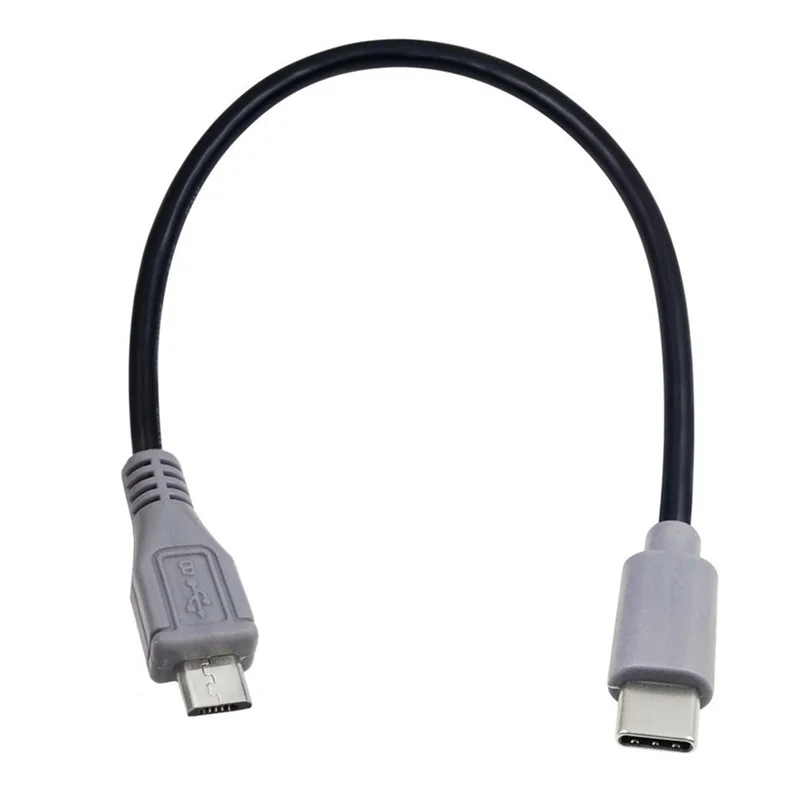 Rodzaj USB C 3.1 męski do Mini micro USB 5 Pin B męski konwerter wtyczki Adapter OTG kabel do telefonu komórkowego 25cm 50cm 1 m