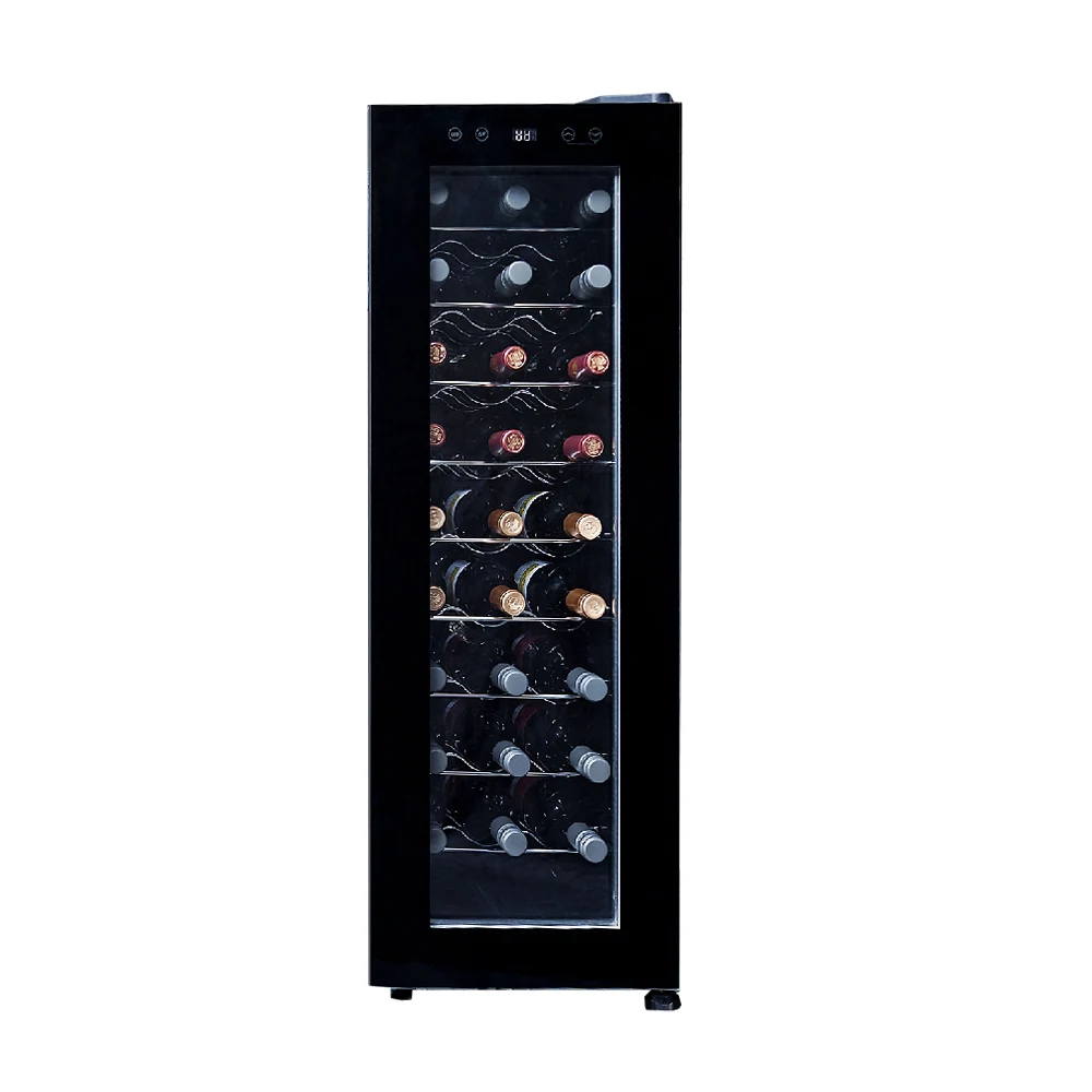 2025 New 30 Bottles Mini bar Built in Red Wine Cooler Fridge Wine Cabinet Refrigerator with Compressor Cooling System for Hotel