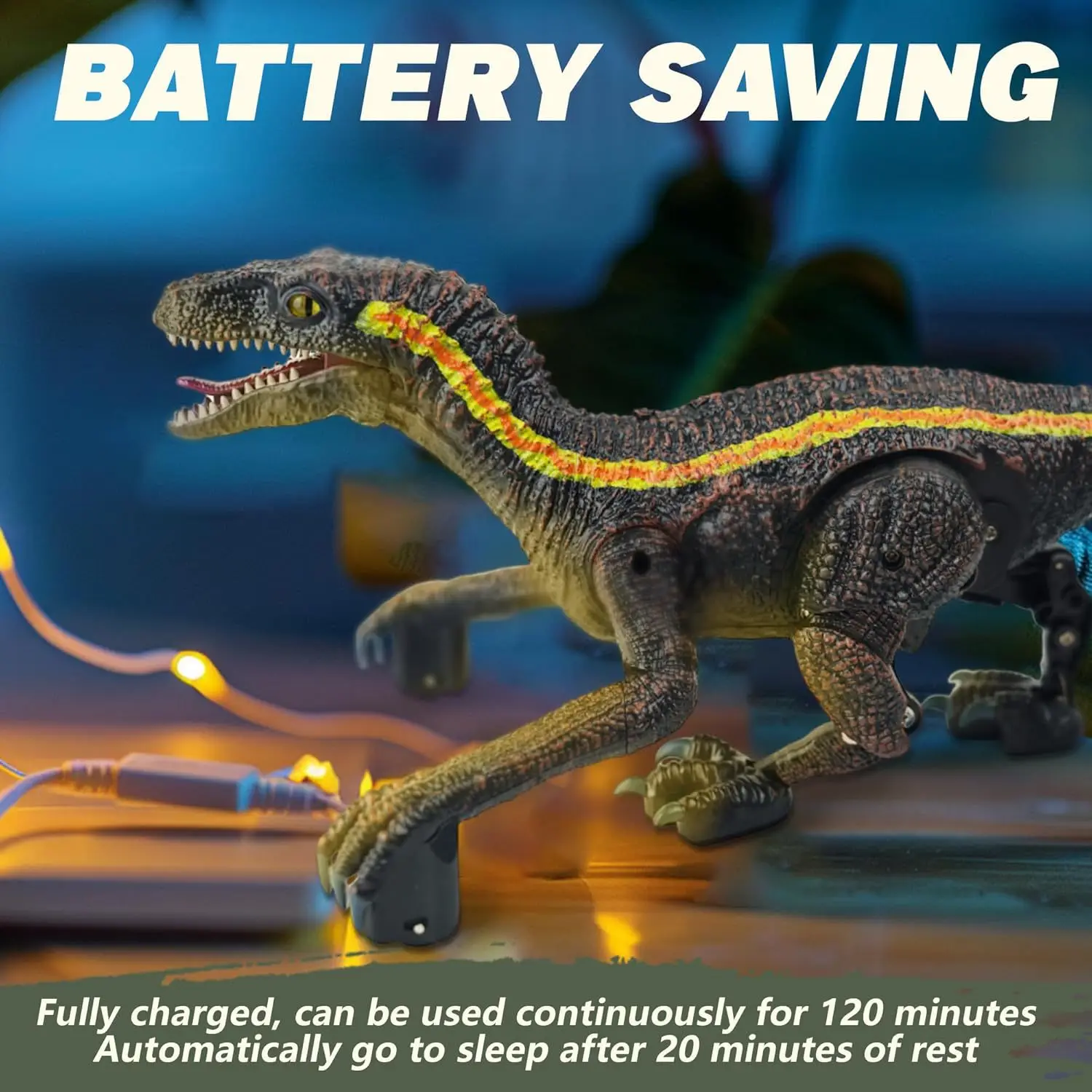 Jouets dinosaures télécommandés 2.4g RC, marche électrique, dinosaure jurassique, Simulation Velociraptor, jouet léger rugissant pour enfant, cadeau