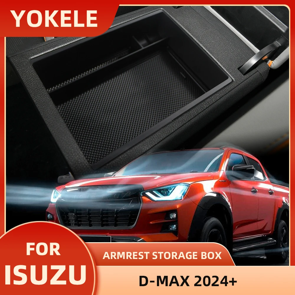 

For Isuzu D-Max Dmax 2024 Car Interior Armrest Organizer Storage Glove Box Tray Container Pallet Center Console Acc.