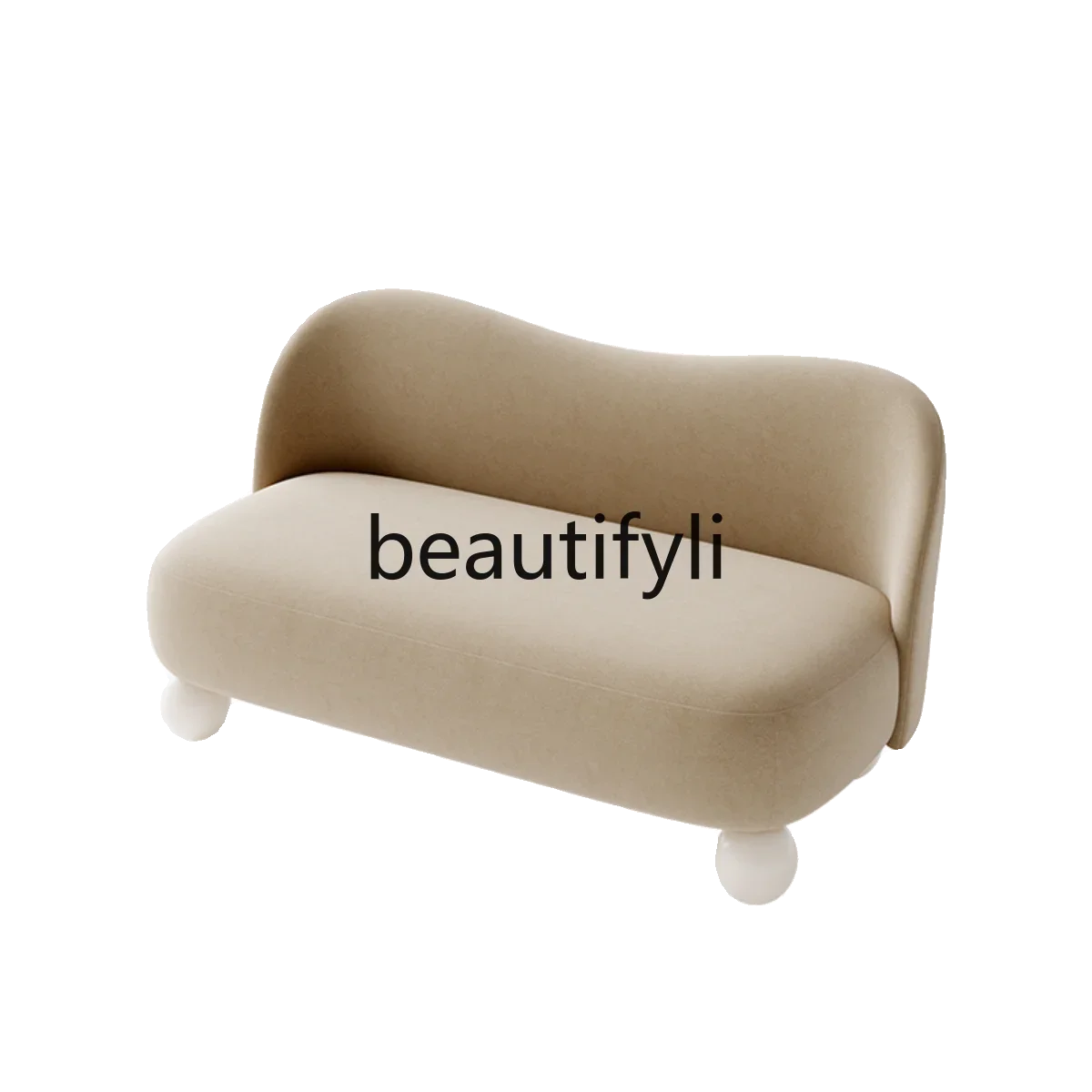 

ss7486 Nordic minimalist cream style sofa living room light retro Japanese-style apartment small apartment