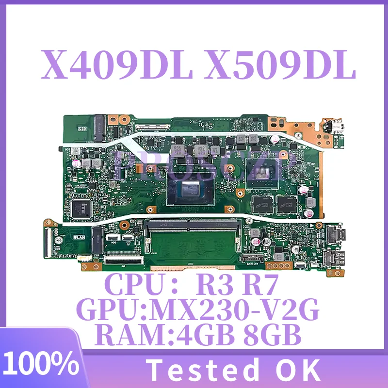 

X409DA X409DL Laptop Motherboard For ASUS X409DJ/DL D409DA X509DA X509DL X509DJ D509DA M409D M509D FL8709D Y5200DA Mainboard