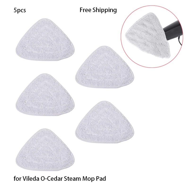 5pcs Steam Cleaner parts Mop Pads for Vileda/O-Cedar Series Replacement Accessories Steam Mop Cloths