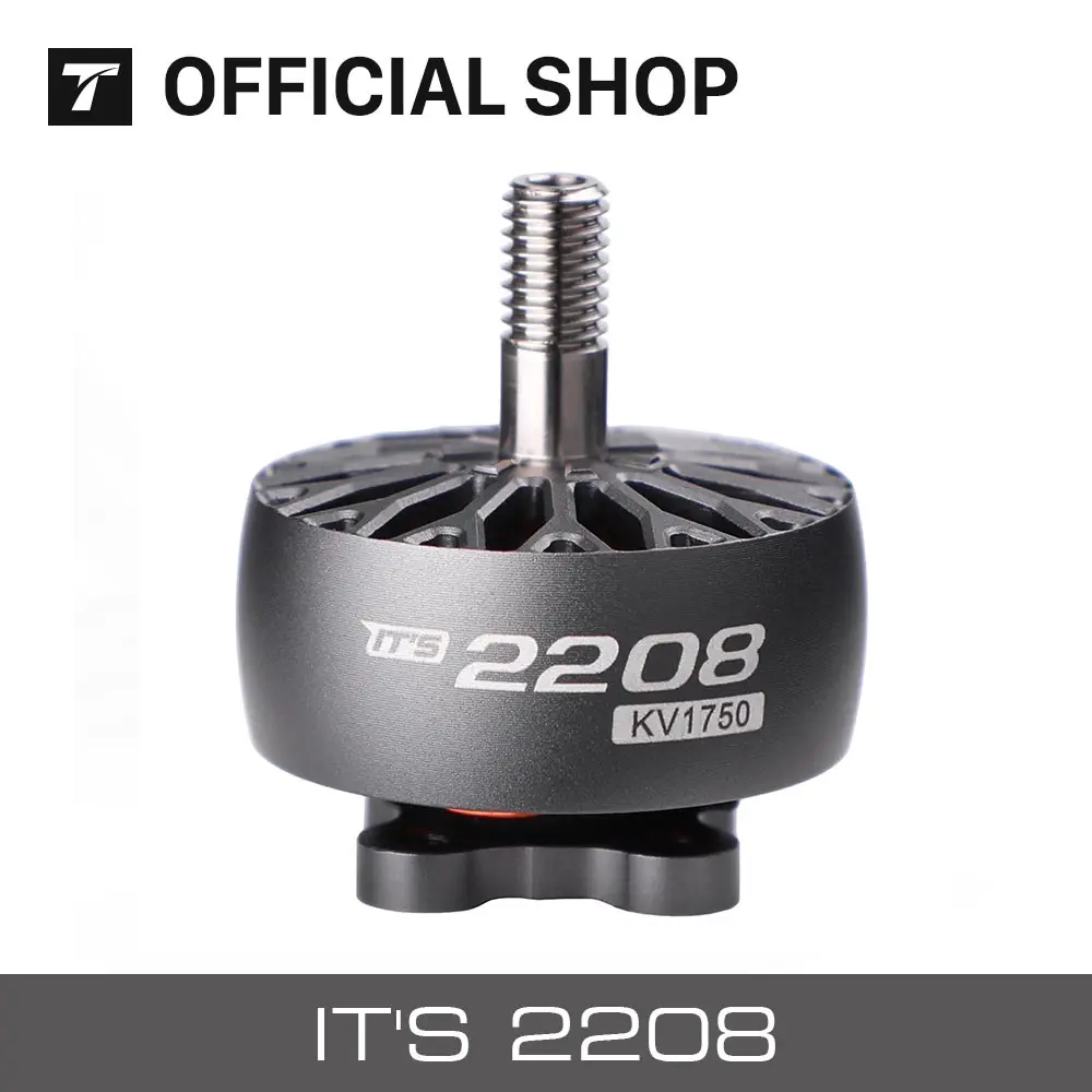 T-MOTOR ITS 2208 Brushless Motor KV1750 For FPV 6S 1750kv Smooth Freestyle