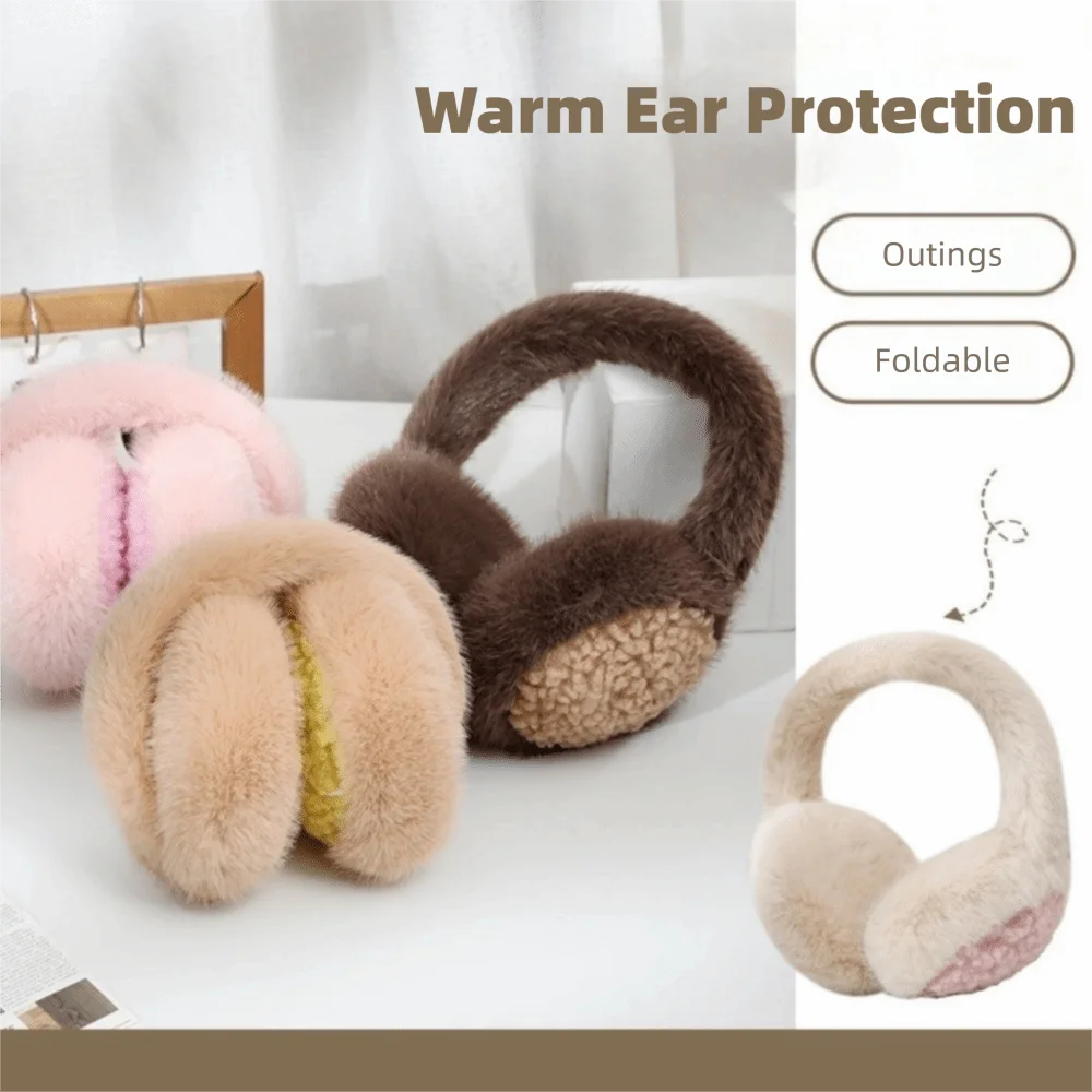 في الهواء الطلق الشتاء الأذن دفئا للطي لينة ركوب الدراجات إيرفلاب بلون سميكة الدافئة غطاء للأذنين الحماية من البرد #1