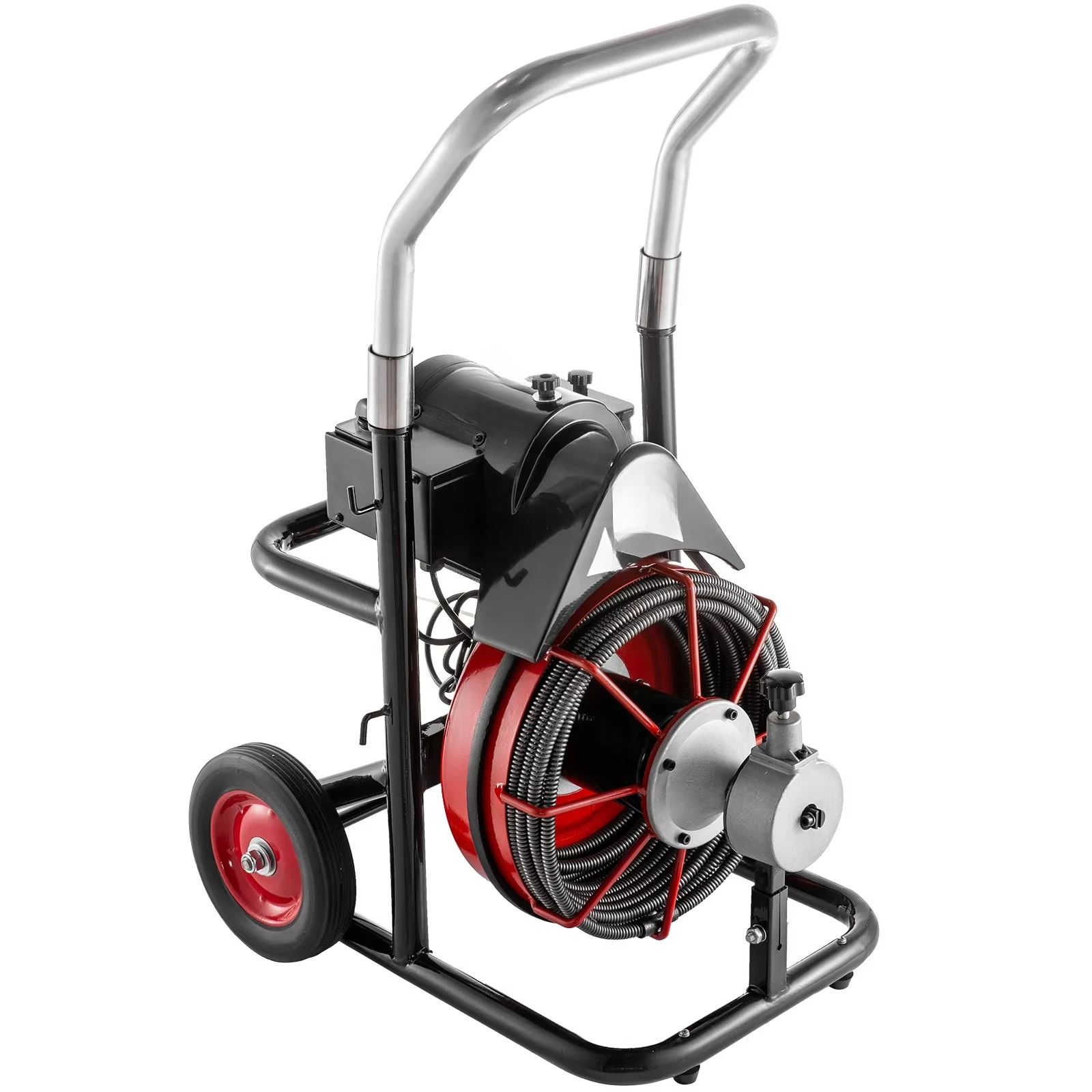 آلة تنظيف استنزاف الأنابيب البلاستيكية الجديدة ذات غلاف الكابل المفتوح/آلة تنظيف استنزاف الأوكر عملية تنظيف المياه الباردة #4