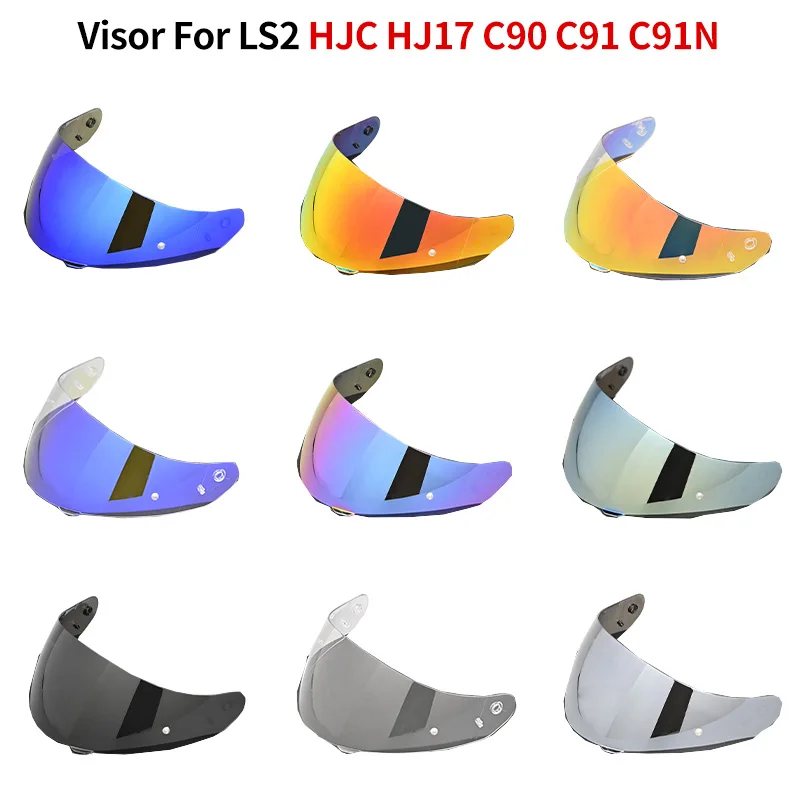 Visera HJ-17 para HJC HJ17 C90 C91 C91N CL-MAX 2/3 IS-MAX BT SY-MAX 3 IS-MAX 2, Visor para Moto Anti-UV y Anti-Rayones, Cascos para Moto