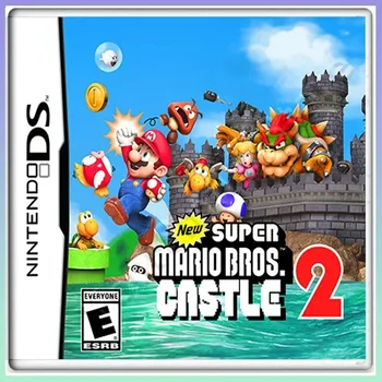 Nuevo Super Mario Bros Castle 2 NDS/DS/3DS juego de cartas en caja en inglés americano cartucho de juego juguetes para niños regalos