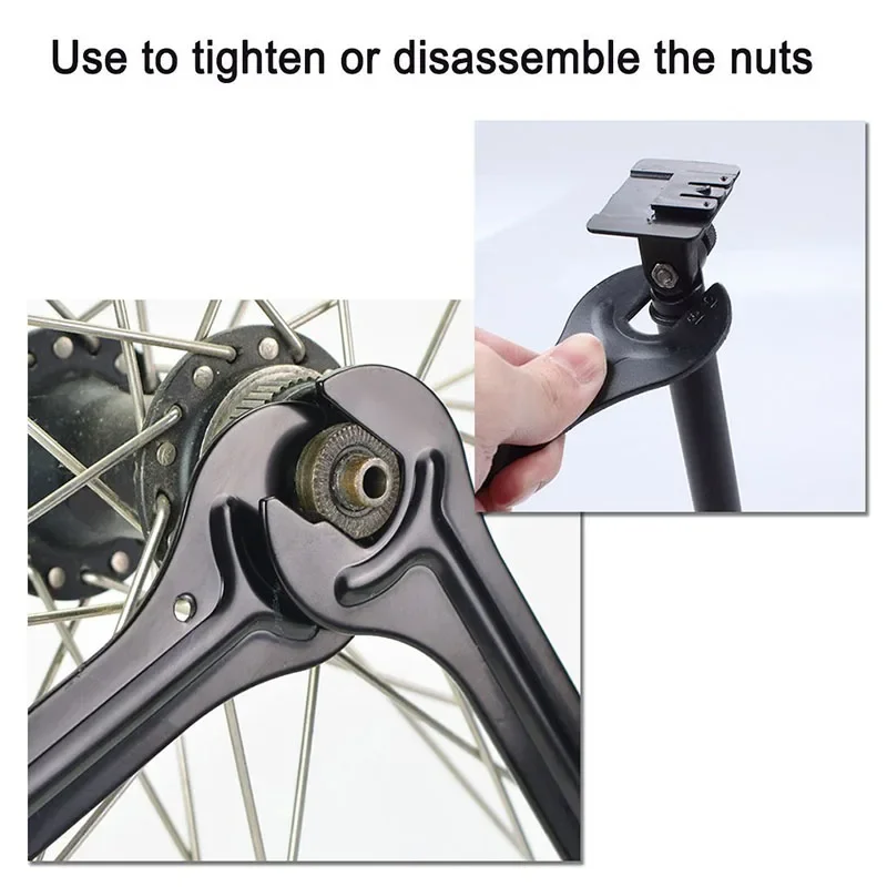 Bicycle Chainwheel Tool 13/15mm 14/16mm Bike Wheel Axle Pedal Spanner Tool Bicycle Hub Pedal Repair Wrench Road MTB Repair Tools