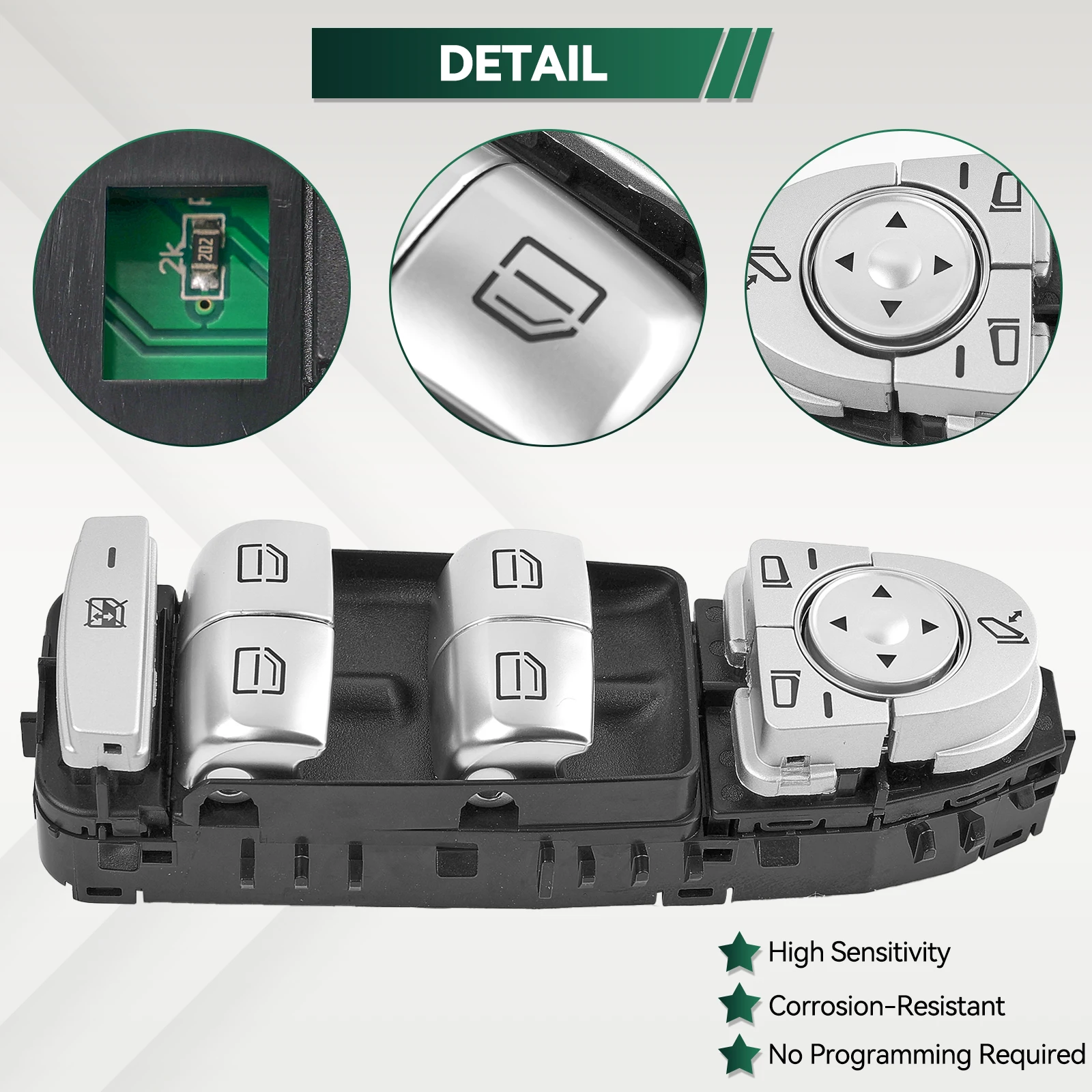 A2229056800 A2059056811 2229056800 2059056811 Schakelaar Voor Mercedes-Benz W205 W253 W213 W222 C E Klasse 4-deurs Sedan