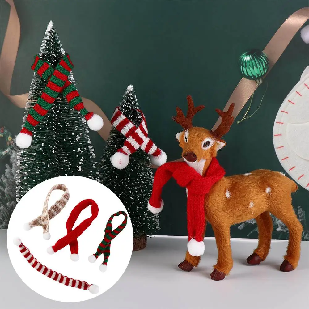 

Cute Neck Scarf 1:12 Clothes Cap Soft Christmas Scarf Simulation Pretend Play Mini Xmas Hat Ob11