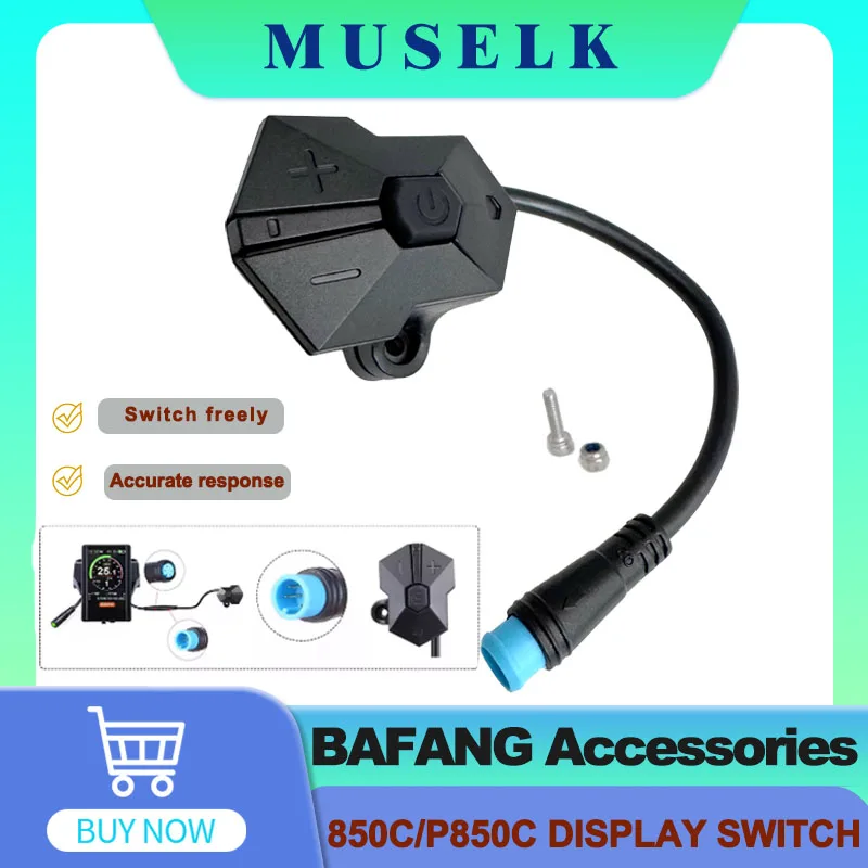Display Screen Switch Controller Button BAFANG 850C P850C 4-pin Waterproof Plug Electric Bike Parts Electric Bike Accessories