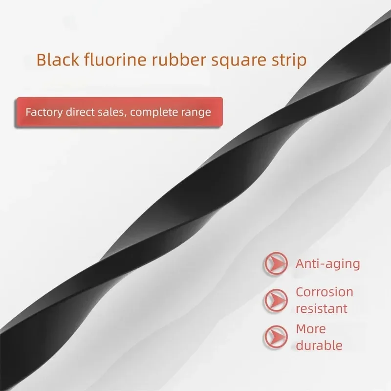 High Temp FKM Viton Rubber Strip Chemical Resistant Seal Gasket Material For Harsh Environment