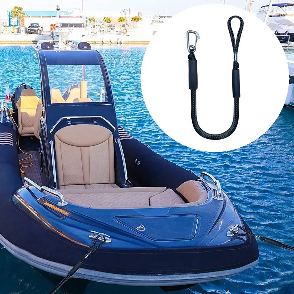 Black/Blue Dock Lines Practical Elastic Boat Accessories Mooring Rope Bungee Cords Boat