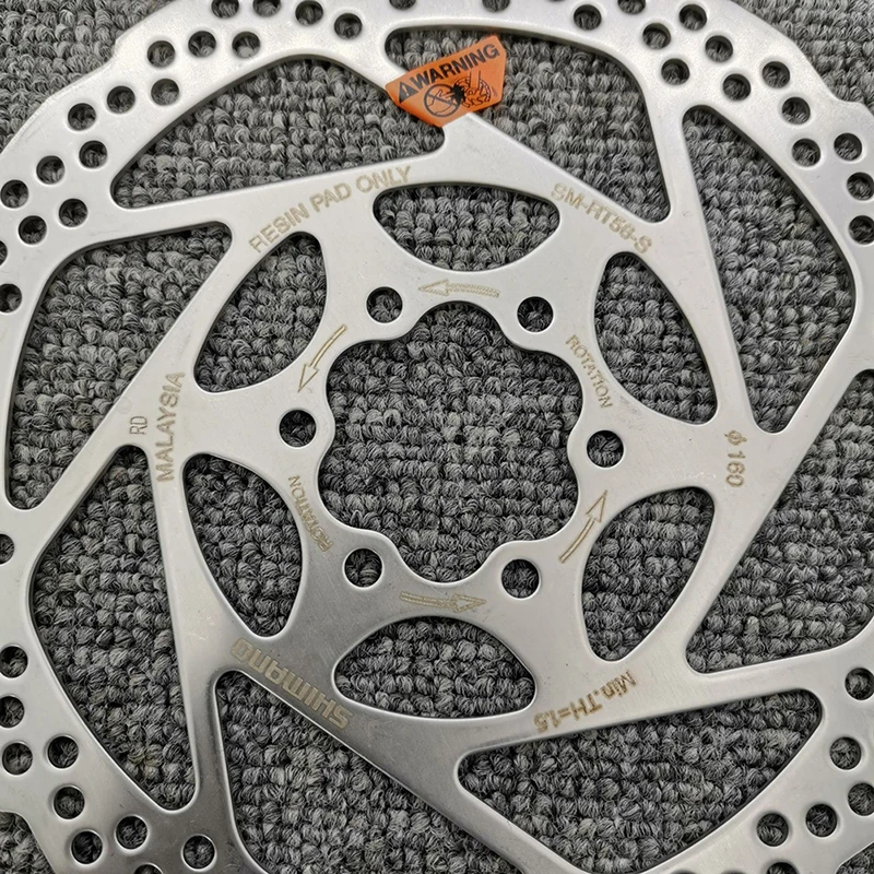 SM RT56 مكبح قرصي الدوار 160 مللي متر SM-RT56 دراجة قرص فرامل الجبلية قرص فرامل هيدروليكي الدوار الطريق دراجة هوائية جبلية أجزاء