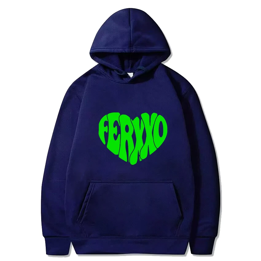 Feid ferxxo liebe grafiken harajuku hoodie 2024 männer frauen vintage hip hop streetwear unisex lässig fleece langarm sweatshirt