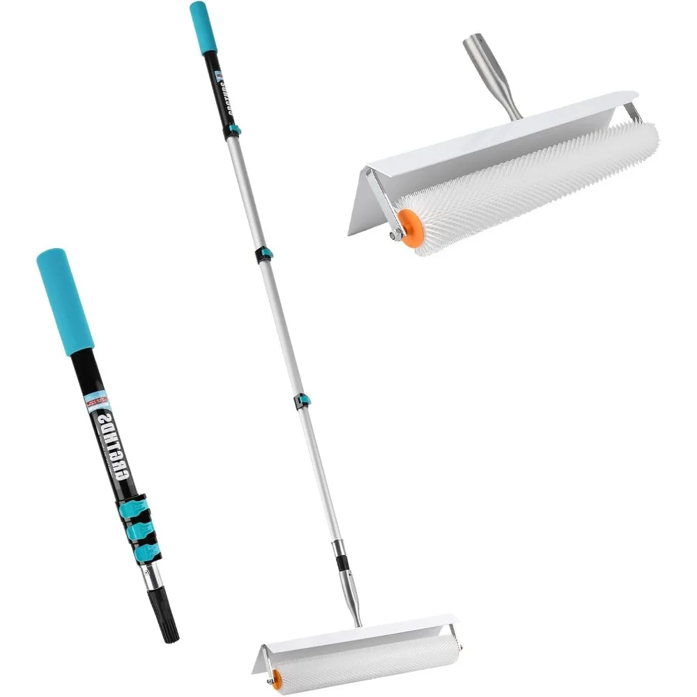 

20in Spiked Roller for Self Leveling Compound with Extendable Handle to Remove Bubbles and Smooth Surface