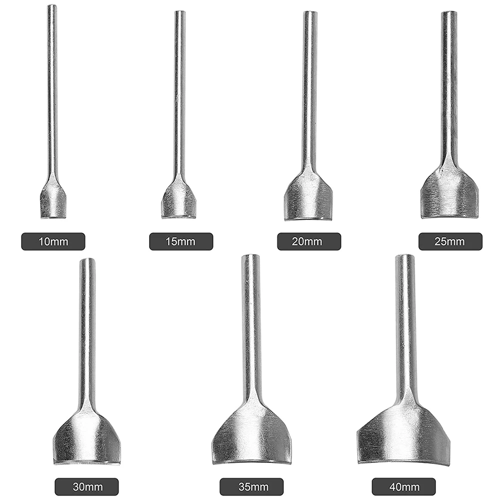 

Надежный дугообразный дырокол для кожевенного ремесла, 7 шт., 1/4, круглый дырокол для кромок кожи для изготовления ремня, кошелька и сумки, 10-40 мм