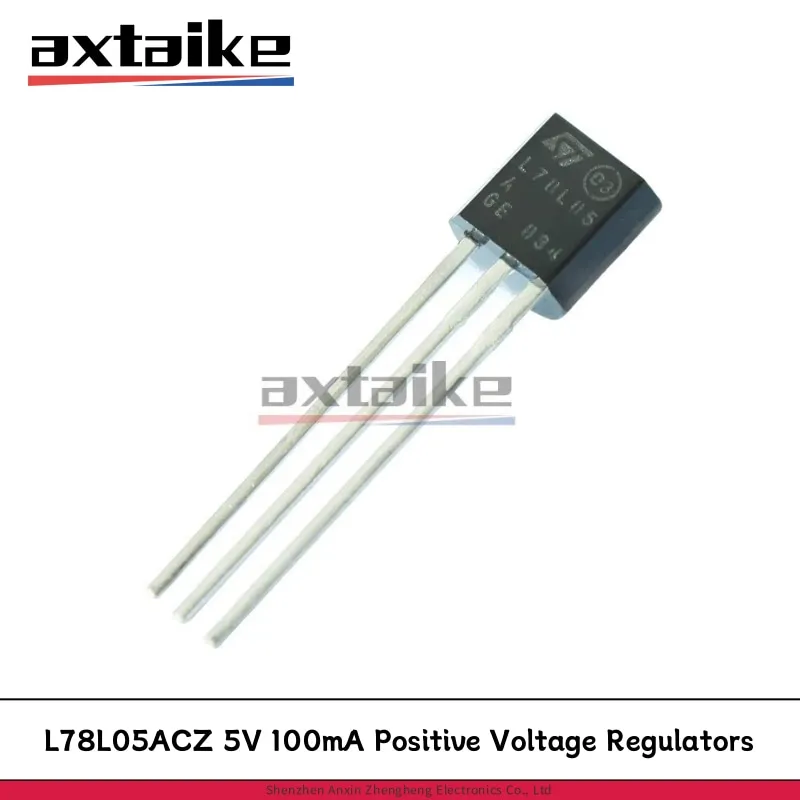 20PCS L78L05ACZ TO-92 L78L05 L78L05ACZTR 100mA 5V Positive Voltage Regulators IC DIP Transistors