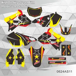 Full Graphics Decals Stickers Motorcycle Background Custom Number Name For SUZUKI DRZ400 SM S E DRZ 400 SM S E 2000-2020