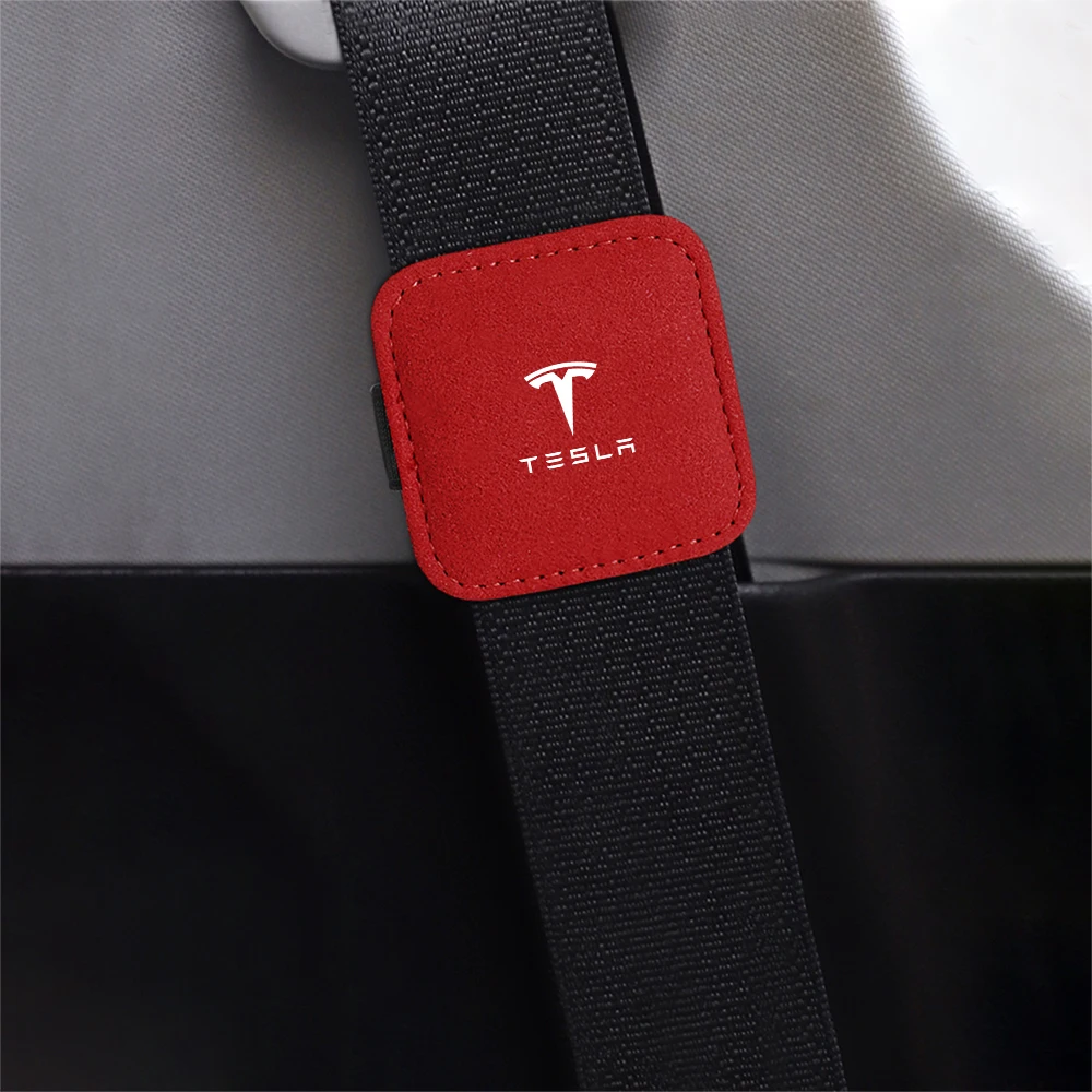 Car Seat Belt Clip Adjustable Magnetic Fixed Limiter For Tesla Model 3 Y S X 2021 Roadster Cybertruck Juguete WYE K80 SpaceX