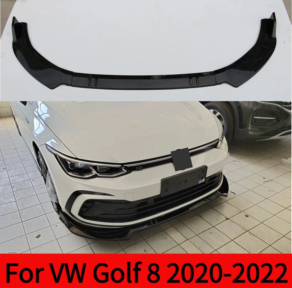 

Protector Guard Tuning Accessories Splitter Cover For VW Golf 8 2020-2022 MK8 GTI GTD R Line Life Front Bumper Lip Chin Refit