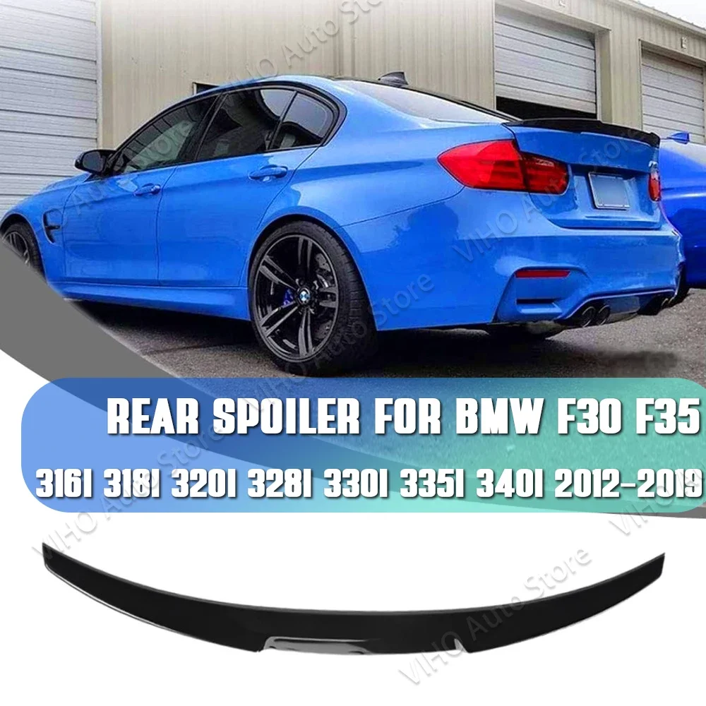 

Rear Trunk Spoiler Roof Wing Gloss Black Trim For BMW M4 Style F30 F35 F80 316d 318i 320i 330i 325i 320d 340i M3 2012-2019