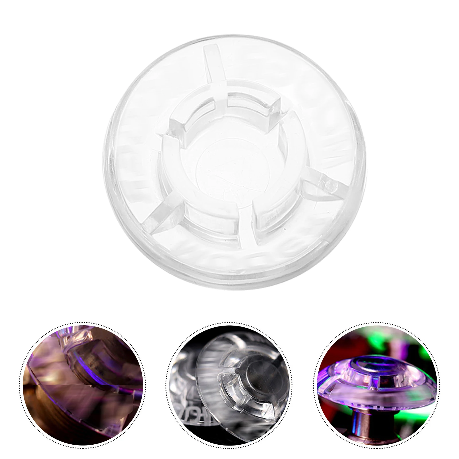 

5pcs Footswitch Guitar Effector Accessories Pc Material Sturdy Reusable Pedal Toppers Transparent Stage Tools Universal Nail